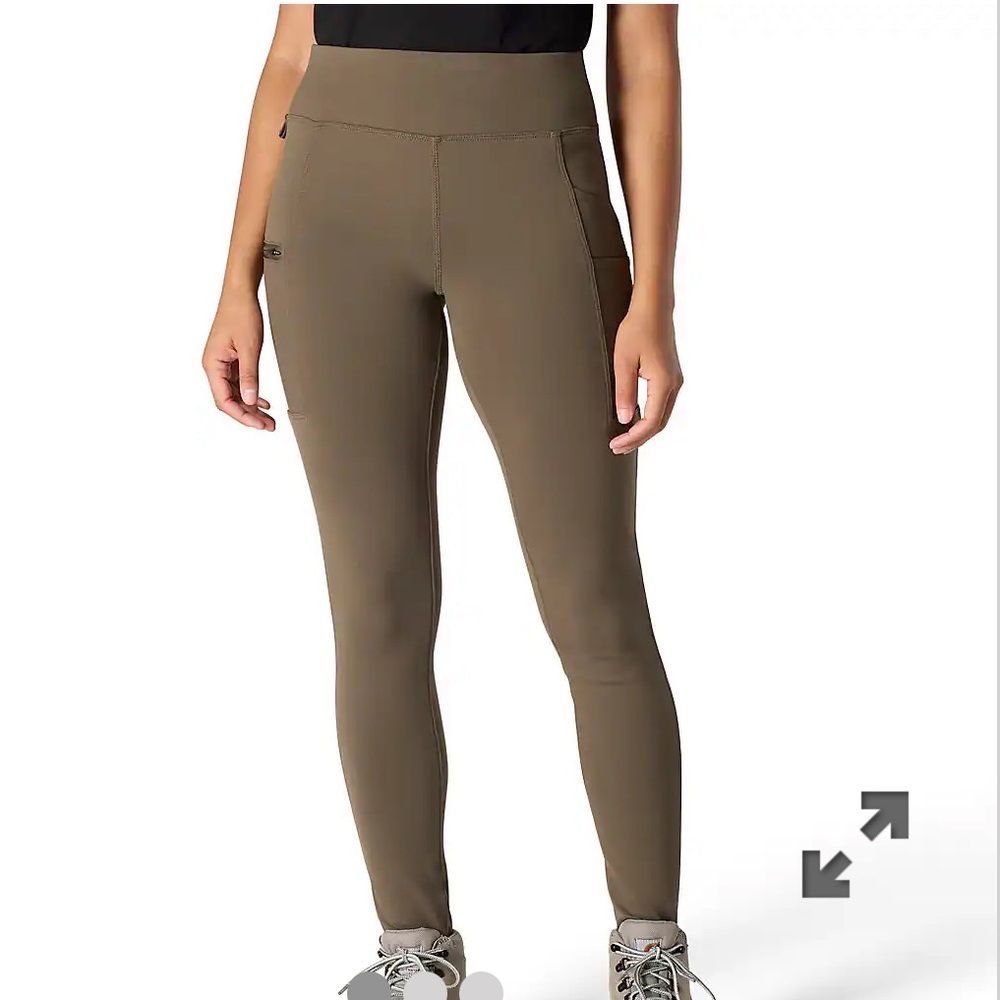 Carharrt Women’s Force Lightweight Cargo Legging - Color: Tarmac (Olive)